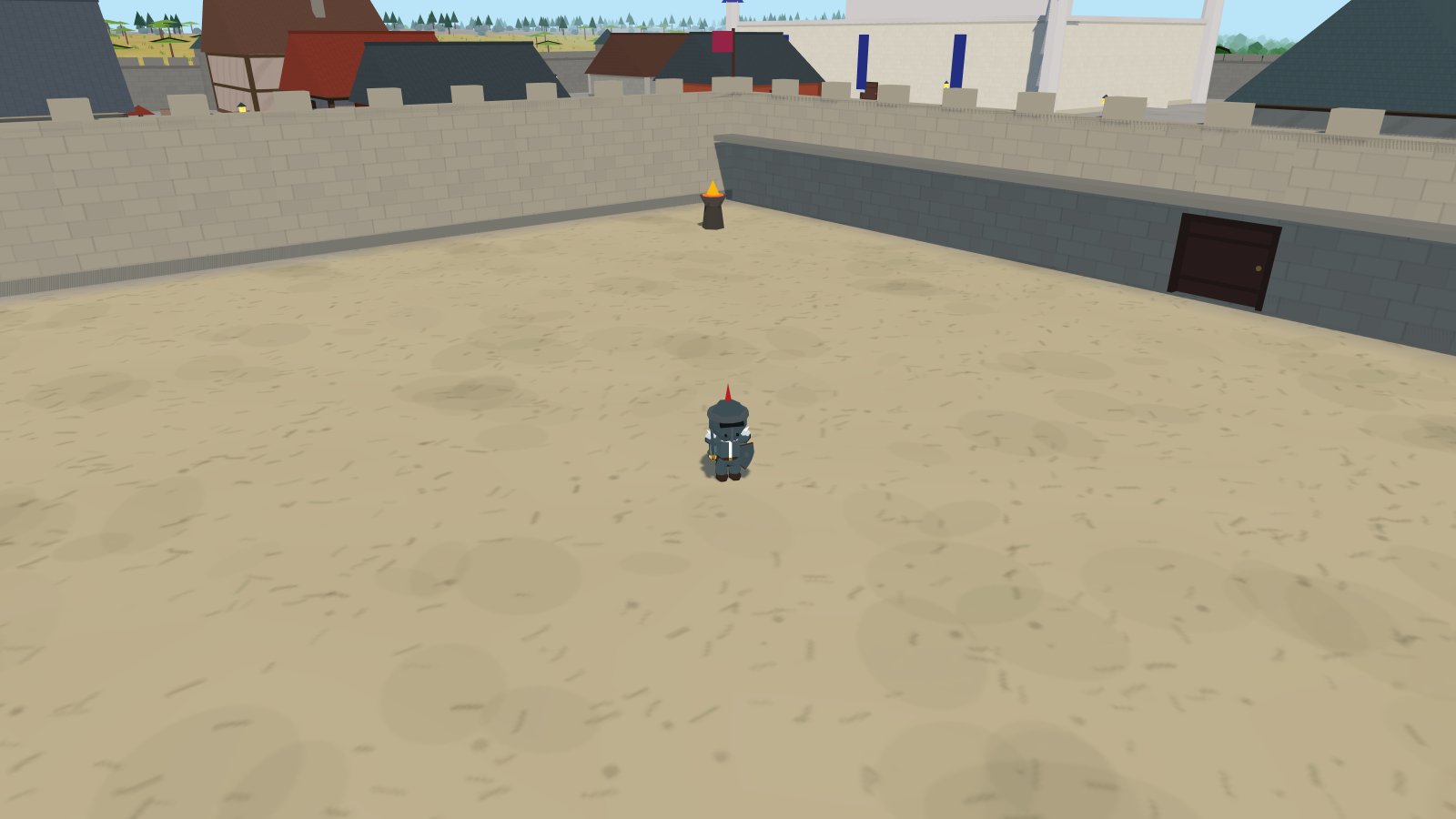 The Eventide Colosseum with its arena beasts on the sand